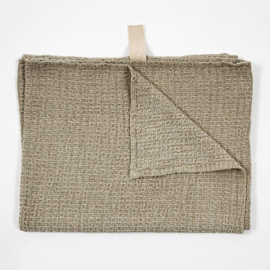 Big Linen Towel - Textured Grey
